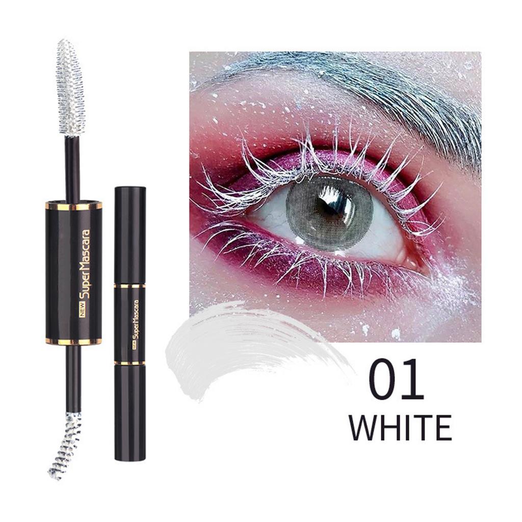 Double-head Colored Mascara for Women – Small and Large Brushes, Smudge-resistant for Enhanced Eye Makeup
