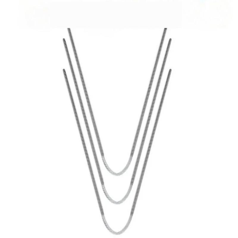Stainless steel short circular mini bar needle doll knitting tool sweater needle small mini circular needle