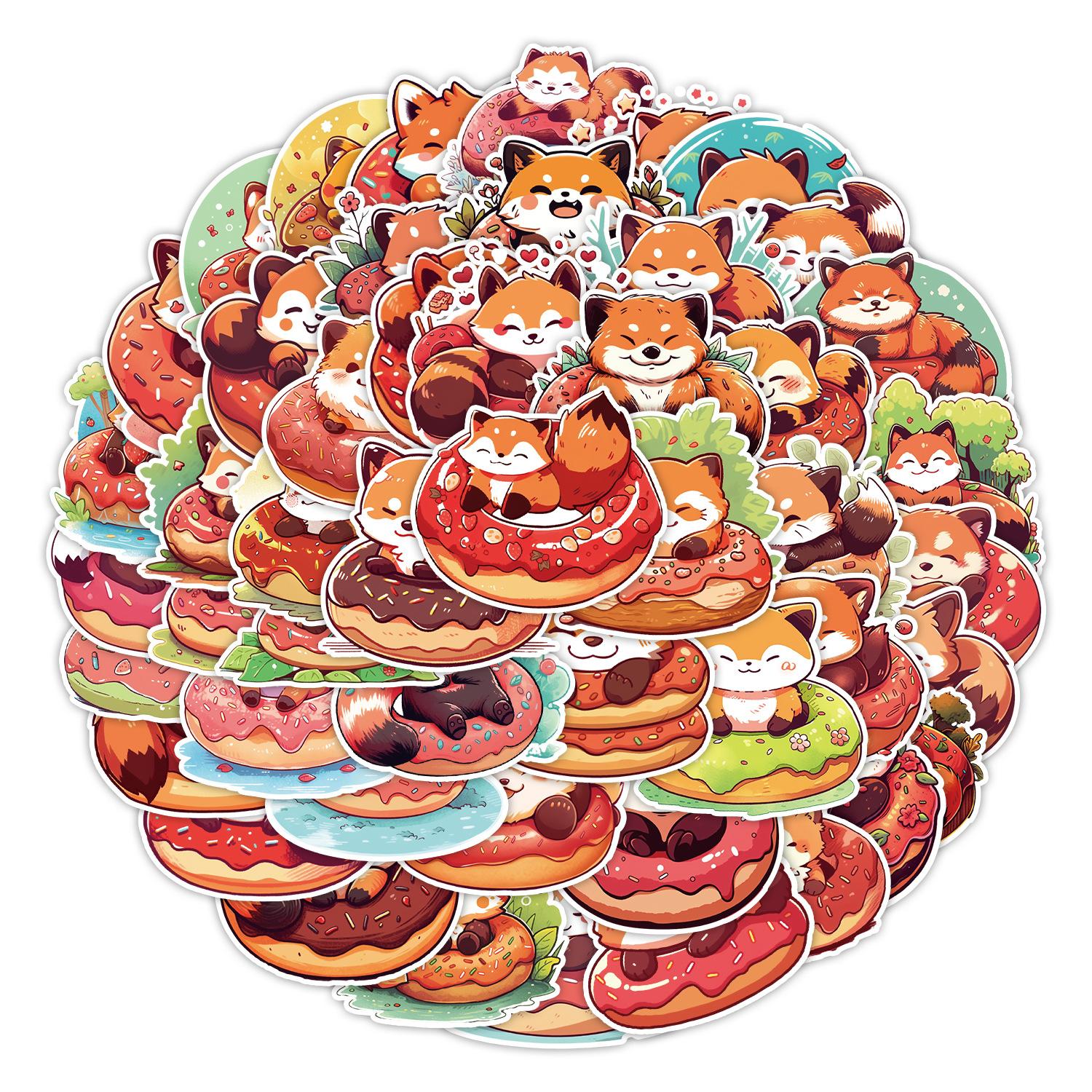 

50 Animal Cartoon Graffiti Stickers Car Mobile Phone Suitcase Decoration Stickers Waterproof Creative Children s Stationery Stickers