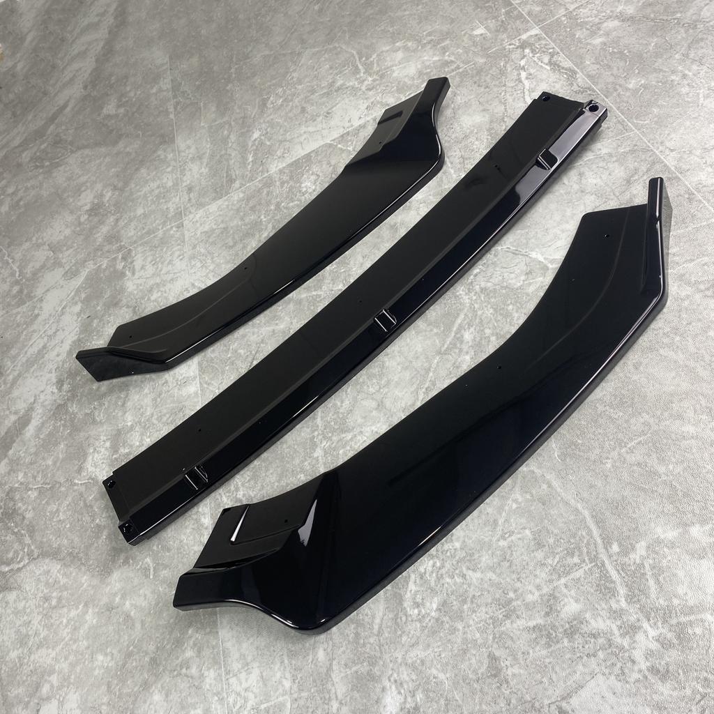 3 Pcs Gloss Black Car Front Bumper Lip Splitter Diffuser For Seat Leon MK3.5 S/S S/C S/T Cupra FR 2017-2020 LCI Tuning Bodykits