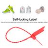 100Pcs Disposable Cable Zip Ties Anti Theft Self Locking Tie Suitcase Shoes Bag Label Tag(Red )