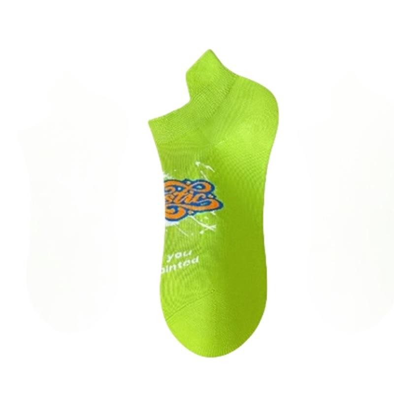 5 Pairs of Men's Spring and Summer Thin Cotton Deodorizing Ear Lifting Teenager Socks