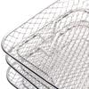 3PCS Fryer Rack Set 304 Stainless Steel Stackable Multi Layer Rectangular Dishwasher Safe Fryer Basket Tray for Fryer Accessories