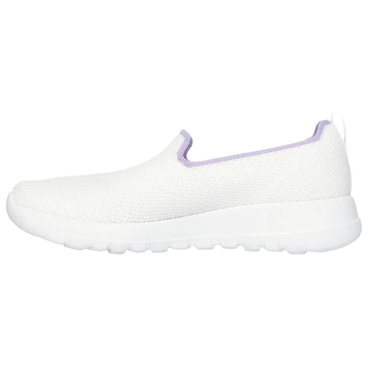 Skechers Go Walk Joy Fabric Comfortable Fashion Versatile Low Top Lifestyle Casual Shoes Women sneaker White Purple 124686-WPR 35