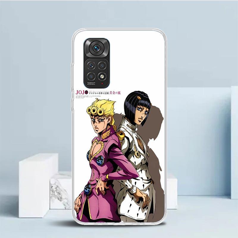 JoJo Bizarre Adventure Golden Wind Phone Case For Xiaomi Redmi Note 15 14 14S 13 12S 12 Pro Plus 11S 11 11T 11E 10S 10 + Soft TP