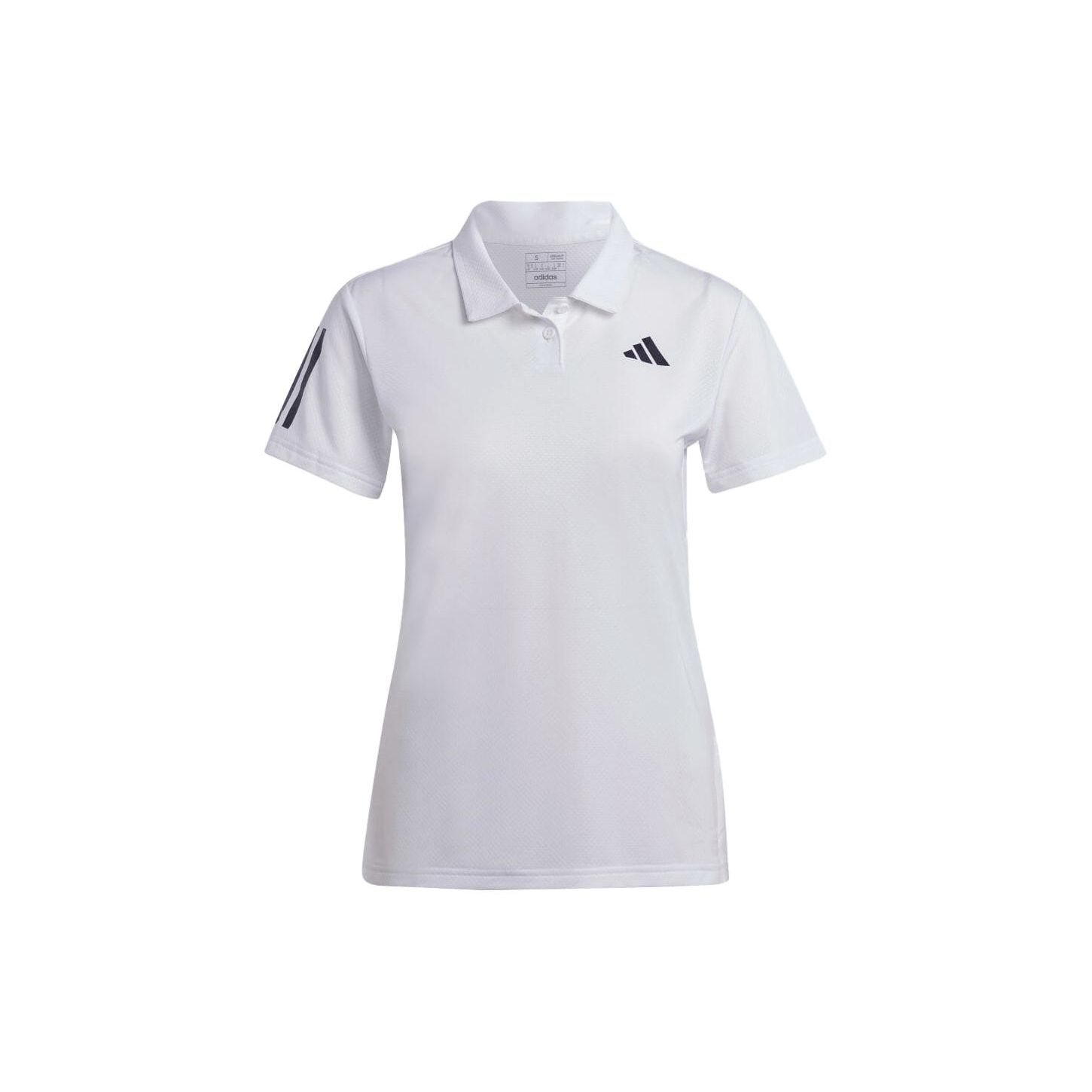 

Adidas Полосатая рубашка поло свободного кроя Женские топы Белый HY2703 L