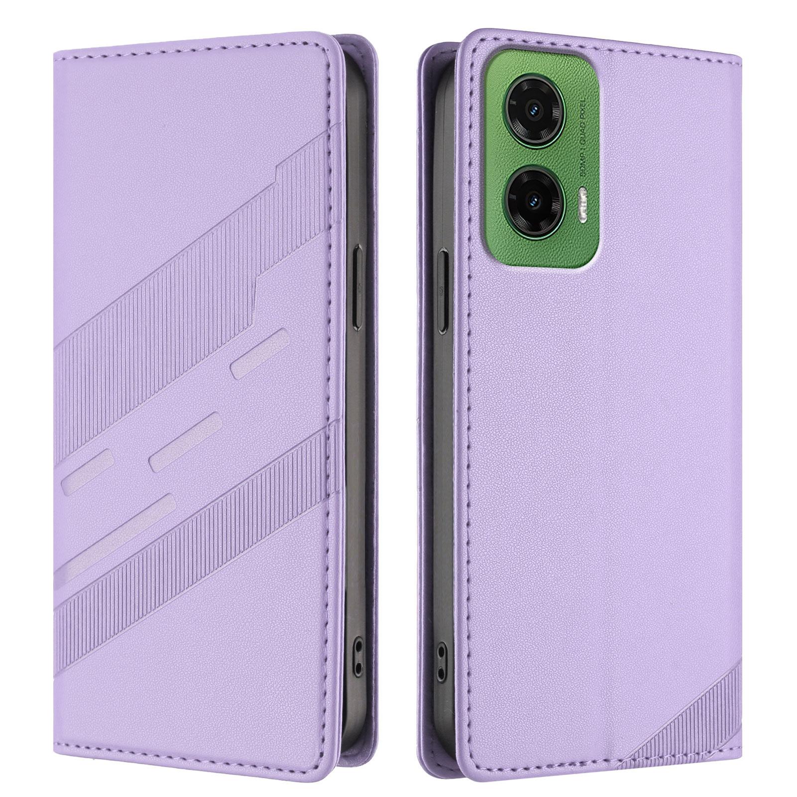 

For Motorola Moto G35 5G Phone Cases Punk Style Imprinted Wallet Stand Leather Cover E