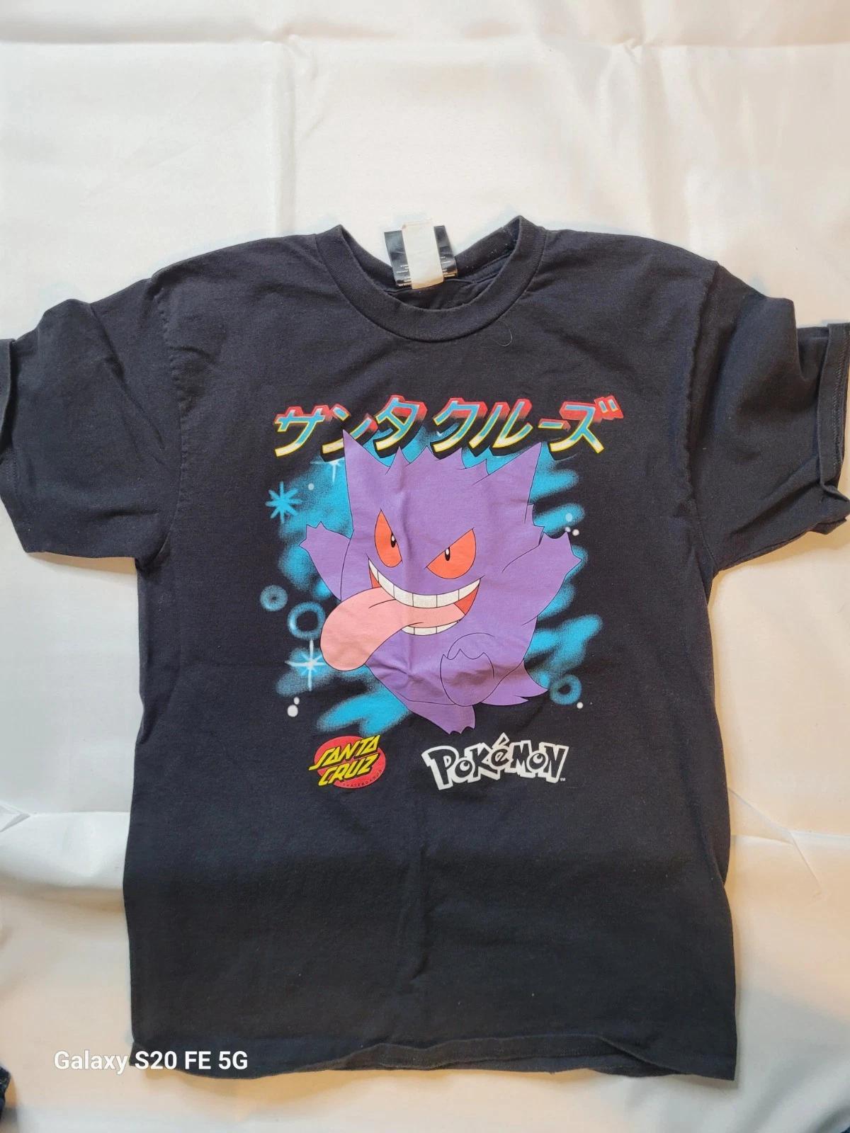 Santa Cruz x Pokémon Gengar T-Shirt Size Medium Black Japanese New 2XL