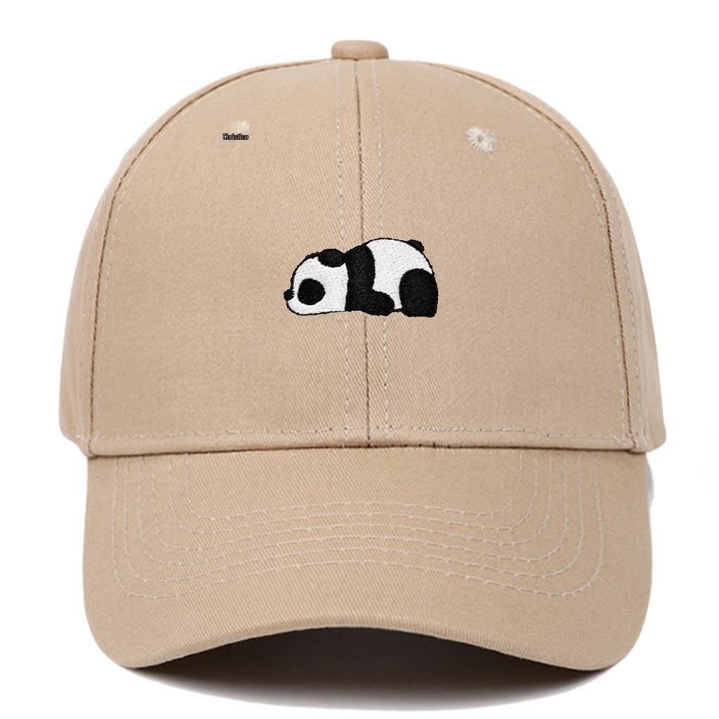 Panda Embroidery Baseball Cap - Unisex Summer Sports Hat, Custom Logo, Various Colors