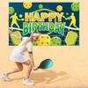 Sfondo Pickleball Festa di Compleanno Sfondo Fotografico Banner Sportivo Decorazione