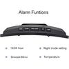 Creative Curved Electronic Clock LED Large Screen Mirror Alarm Clock Students Silent Multifunctional Desktop Clock Ornament