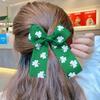 St. Patrick's Day Haarnadel Schleife Band Grün Haarspange Geschenk Party Accessoire für Mädchen Kinder Frauen