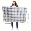 Cozy Flannel Wearable Blanket Shawl - Perfect for Winter, Office & Outdoor Leisure