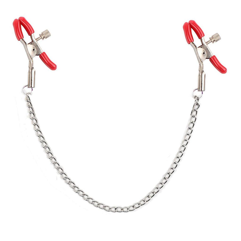 Women Nipple Clamps Tools Stainless Steel Metal Chain Nipple Clips Labia Clamp Slave Bondage BDSM Adult Games Couples Sex