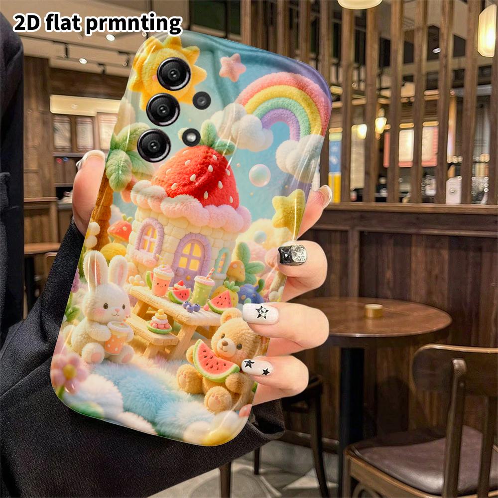 Phone Case: 2D Flat, Fits Samsung Galaxy A34 A35 M05 M06 S20 S22 S21 FE Plus 5G Protective Case, Strawberry Top Summer, Perfect Holiday Gift for Chris