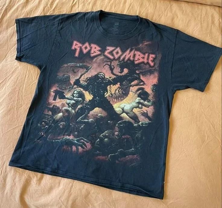 Графическая футболка Rob Zombie Вдохновленная Dragula Футболка-трибьют хэви-метал рок Унисекс M