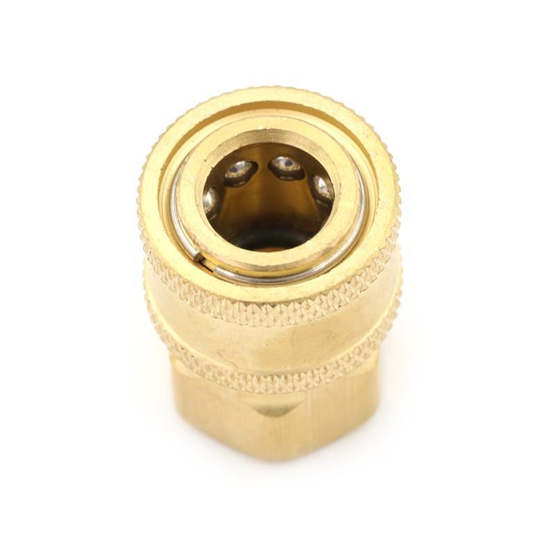 1 acoplador hembra de lat/ón NPT de 1//4 pulgadas para lavadora a presi/ón de 12 mm ID para lavado de coche Mayitr