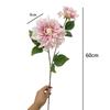 Künstliche Dahlienblumen zur Dekoration Realistische Haptik Rosa Hochzeitsblumenarrangement Kunst Weiße Silikon-Dahlienblumen