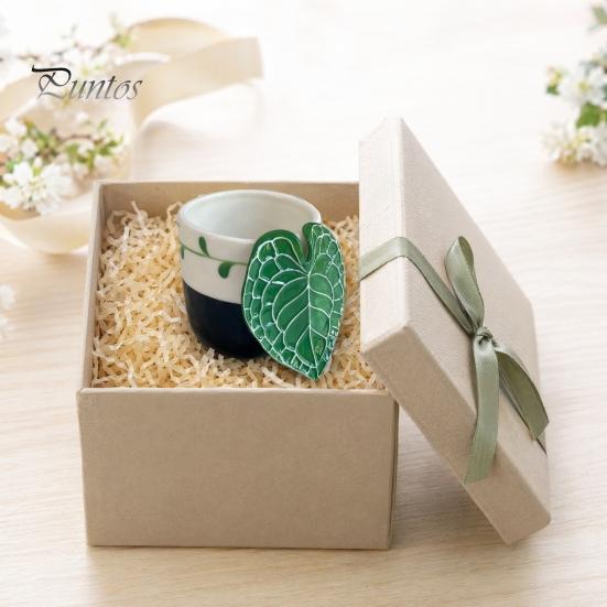 Tropical Leaf Handle Mug Ceramic Coffee with 3D Handle, 10oz Microwave Dishwasher Safe Tea Home Cup for Office, Creative Plant Lover Gift Birthday