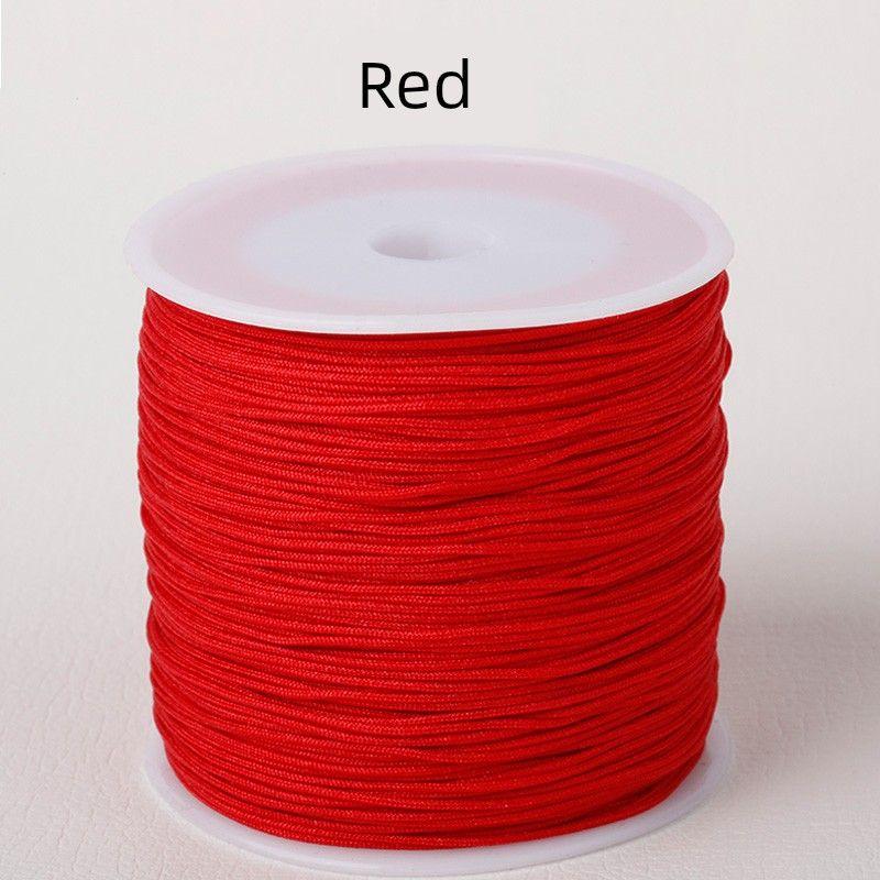 No. 72 Jade Thread 100 M Handmade Braided Rope Bracelet Red Rope Braid Rope Thread Carrying Strap String Jewelry Thread DIY Material