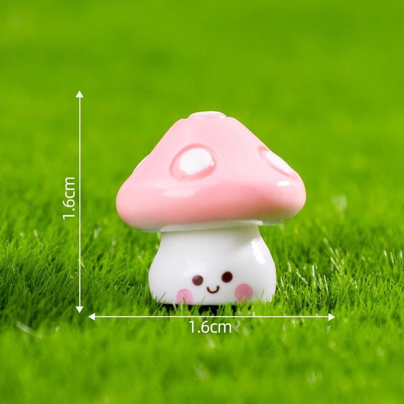 Moss Micro-landscape Materials Cute Little Mushrooms Cute Granule Landscape Decoration Accessories Ecological Bottle Small Ornaments