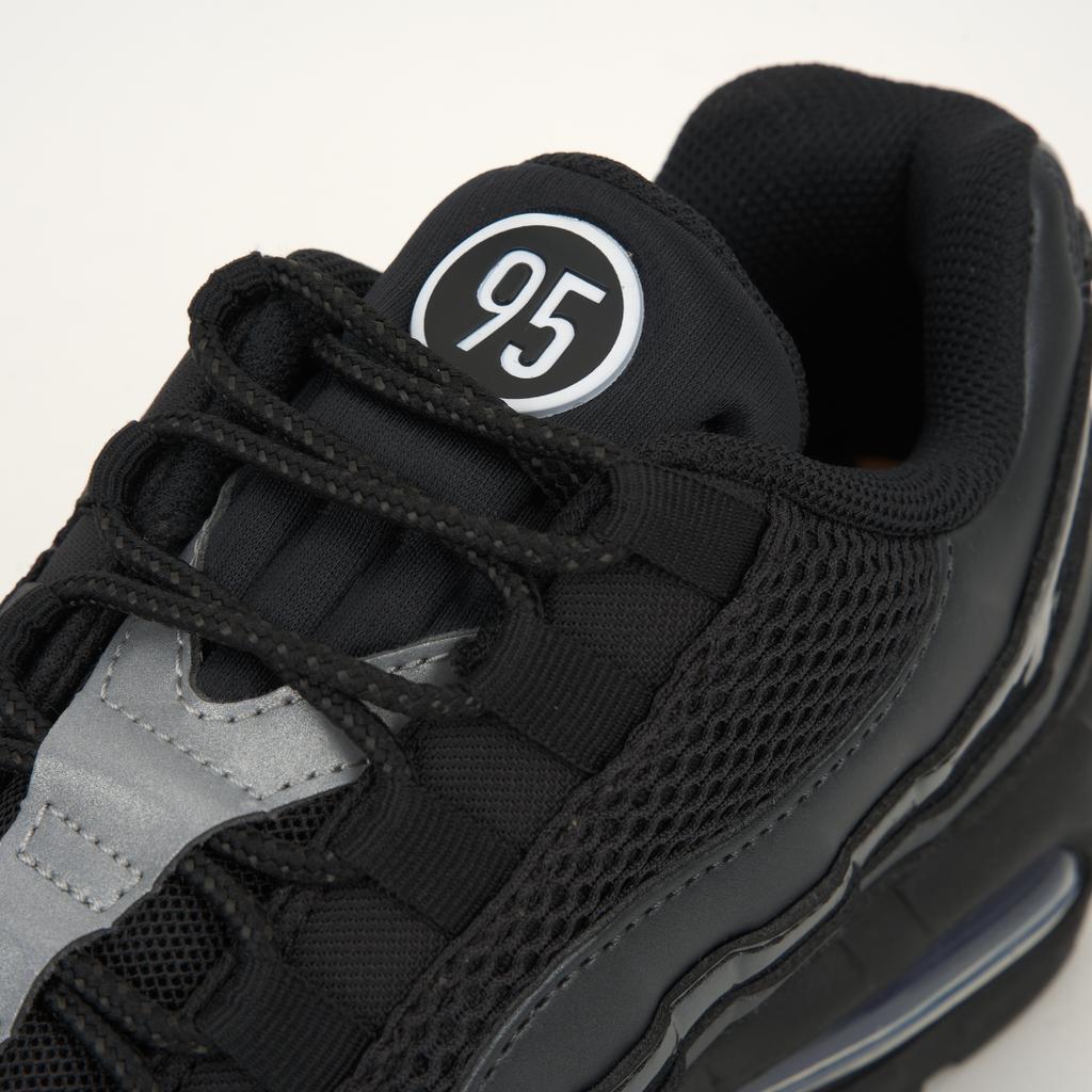 Nike Air Max 95 SE Big Bubble - Total 90 Schwarz Unisex Sneaker Metallisches Gold Metallisches Silber IB6830-001