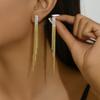 Quaste Diamant Ohrringe Schmuck Ohrringe Einfach Kalter Wind Temperament Ohrringe Damen