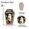 Halloween Wooden Figurine Spooky Party Scene Decor Tabletop Home Gift Craft Ornament