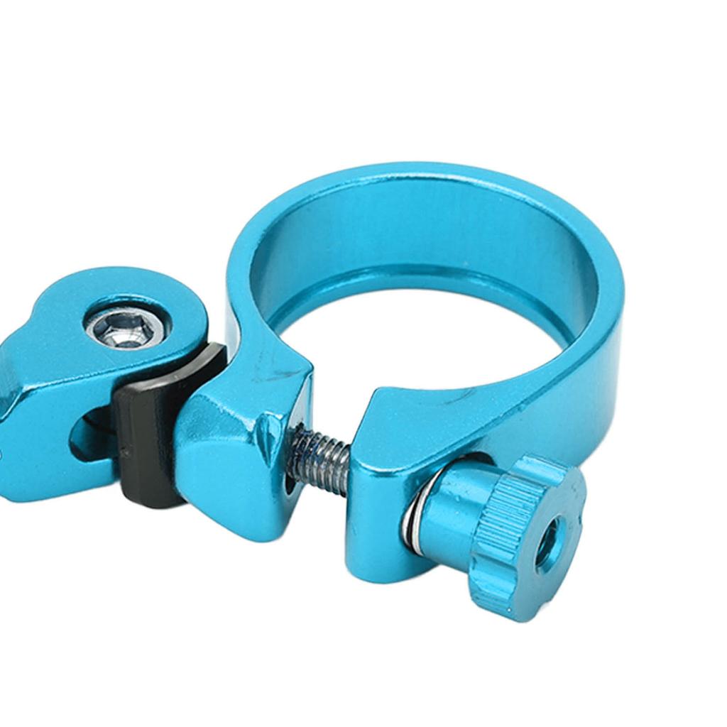 Quick Release Seatpost Clamp Aluminum Alloy 34.9MM Seat Clamp for Bike Road Bike Casual Bike