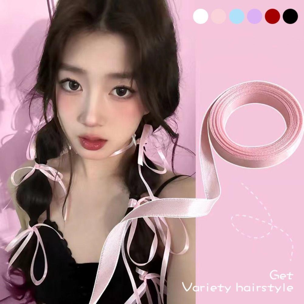 Twist Silk Hair Tie Long Headband New Ponytail Holder  Girls