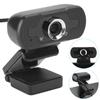 Webcam Computer Camera with Microphone for PC Laptop Desktop Video Call W8 1080P Black