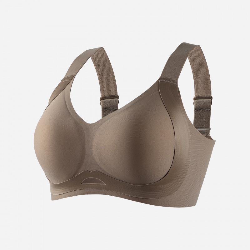 Summer Seamless Support Bra for Large-Breasted Women: Flattens, Lifts, and Gathers for a Slimmer Look