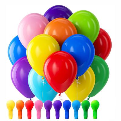 12inch 100pcs Multi-color Balloon Set, Suitable for Weddings, Birthdays, Themed Parties, Pre Wedding Parties, Family Gatherings