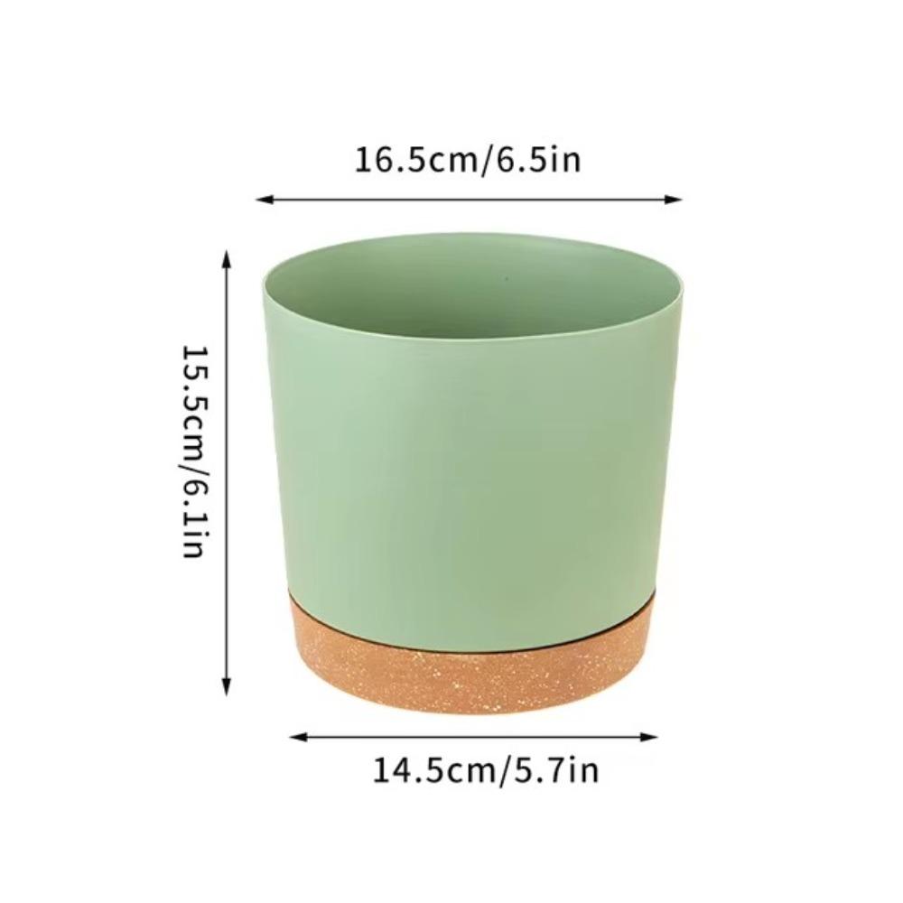 

Раздельный дизайн Бонсай Горшок для цветов Пластиковый горшок для выращивания растений Домашнее украшение Green-S