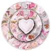 50 Heart-Shaped Ins Style Stickers: Cartoon Fresh Girly Heart for DIY Journaling, Helmets, Water Bottles
