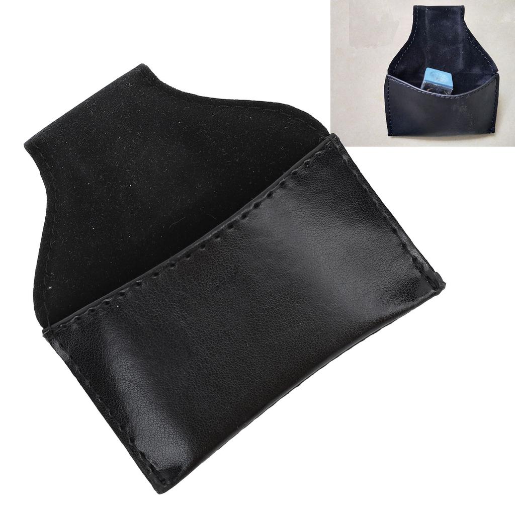 Billiard Chalk Holder Pouch PU Leather Multifunction Portable Pool Cue Chalk Holder Bag for Billiard