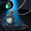 Dragon Halloween Necklaces Punk Style Hip Hop Neck Chains Cool Luminous Pendant Necklace  Halloween