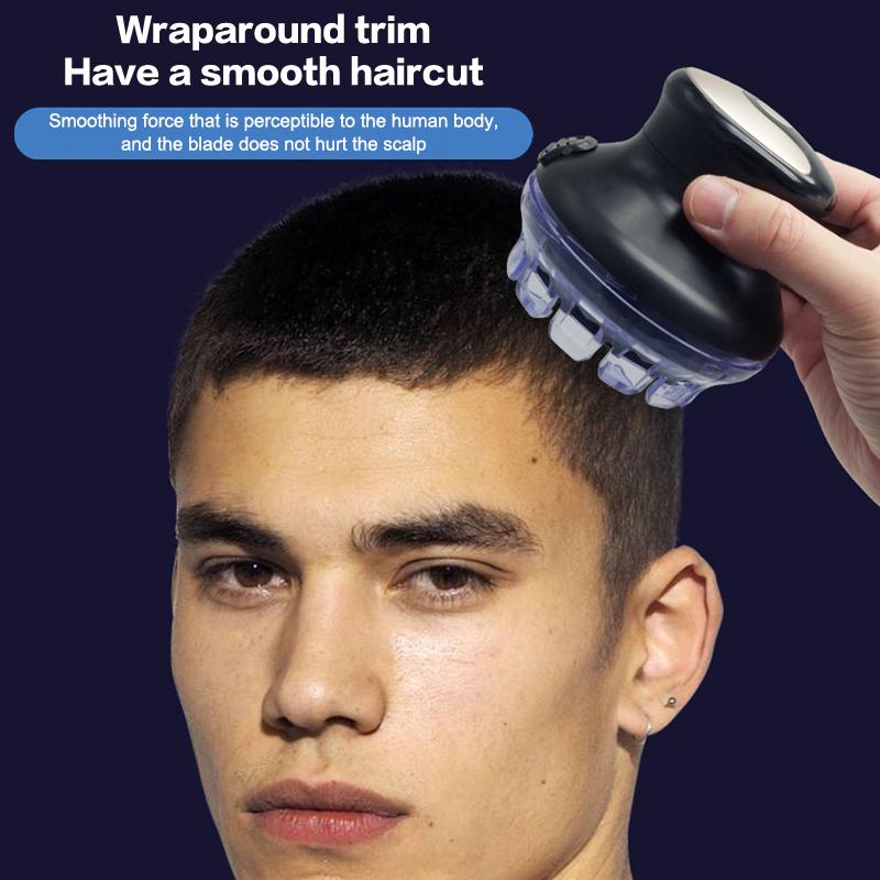Wireless Circular Hair Clipper Cordless 3-12Mm Lengths Adjust Self-Haircut Kit 360 Degree Safe Hair Shaver Hair Trimmer For Men Boy