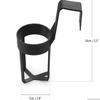 Universal Black Car Hook Cup Holder Easy to Install Portable and Multifunctional Car Storage Rack Stably Holds Bottled Items