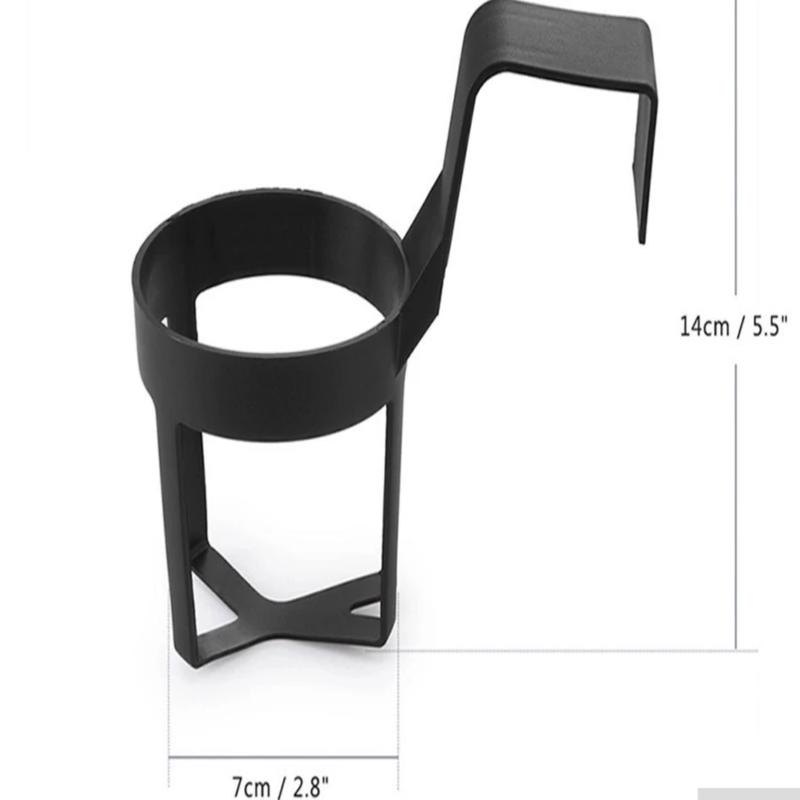 Universal Black Car Hook Cup Holder Easy To Install Portable and Multifunctional Car Storage Rack Stably Holds Bottled Items