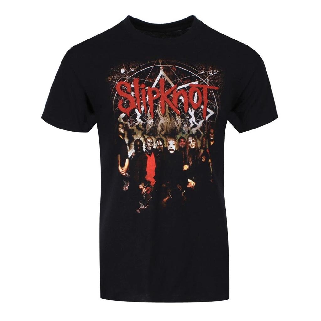 Slipknot Metal Band Retro 3D Mens and Womens Tshirt Street Harajuku American Short Sleeved Round Neck Summer Mens Clothing