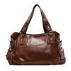 Casual Large Capacity Shoulder Bag Soft Solid Color Crossbody Bag Multifunctional PU Leather Handbag Women