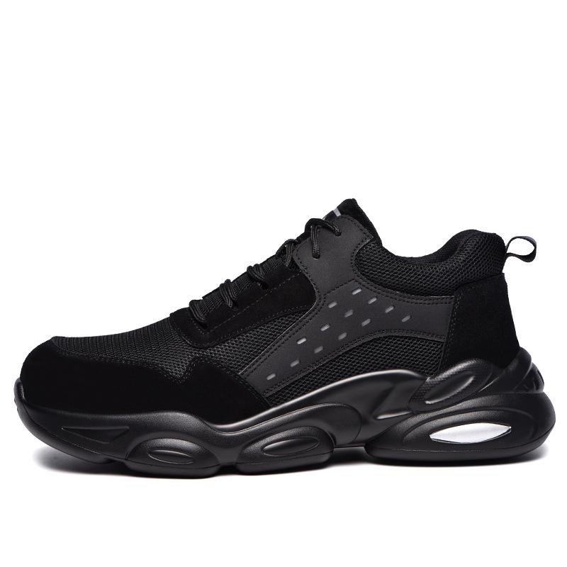 Breathable Lightweight Safety Shoes: Steel Toe, Anti-Smash, Puncture-Resistant, All-Season, Long-Standing Comfort