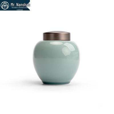 Nanshan Series Ceramic Tea Caddy with Aluminum Lid