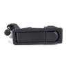 Black Zinc Alloy Adjustable Lever Hand Operated Compression Latch with Raised Trigger for RV / Trailer, Non-Locking