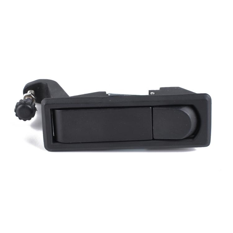 Black Zinc Alloy Adjustable Lever Hand Operated Compression Latch with Raised Trigger for RV / Trailer, Non-Locking