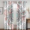3D Bohemian Style Animal Elephant Curtains 2 Panels Moroccan Style Home Living Room Bedroom Balcony Window Decor Curtains