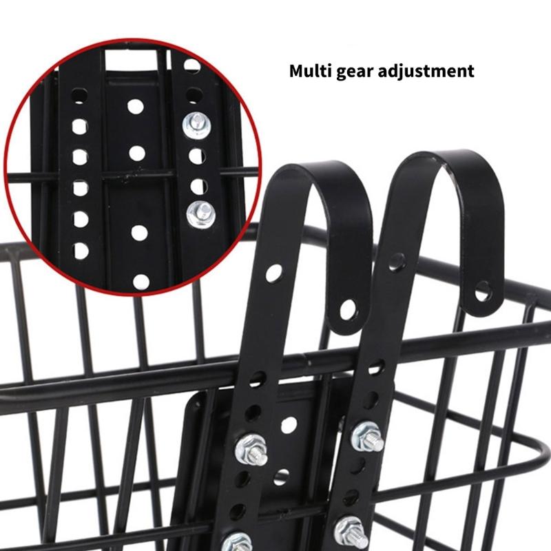 Adjustable Wire Basket Hook Bike Front Basket Hook with Mounting Hardware Hanging Cargo Rack Hooks Bicycles Accessories