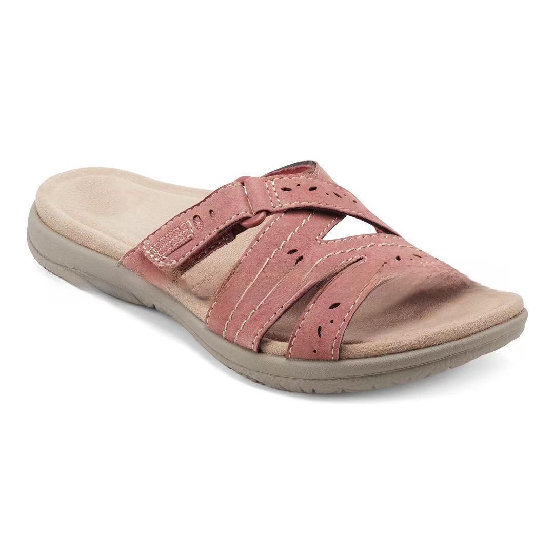 

Женские пляжные сандалии на липучках с открытым носком из коллекции лета и Европы 2021 года