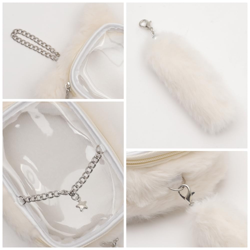 WEGO Pisică de Pluș Perfectă pentru Otaku Fetișcană Transparentă Mărimi F și Pungă Roz, Activități, Drăguță, Pungă, Decorativă, Cadou, Prezent, Femei, L,